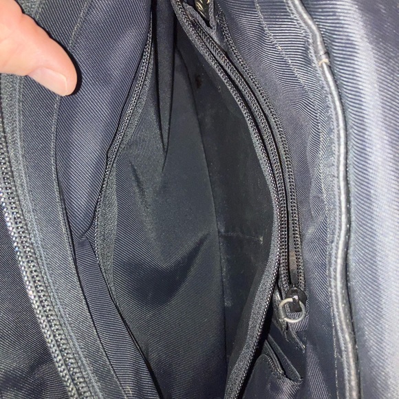 Brighton Black and Brown Croc-Embossed Laptop Bag - Picture 13 of 16